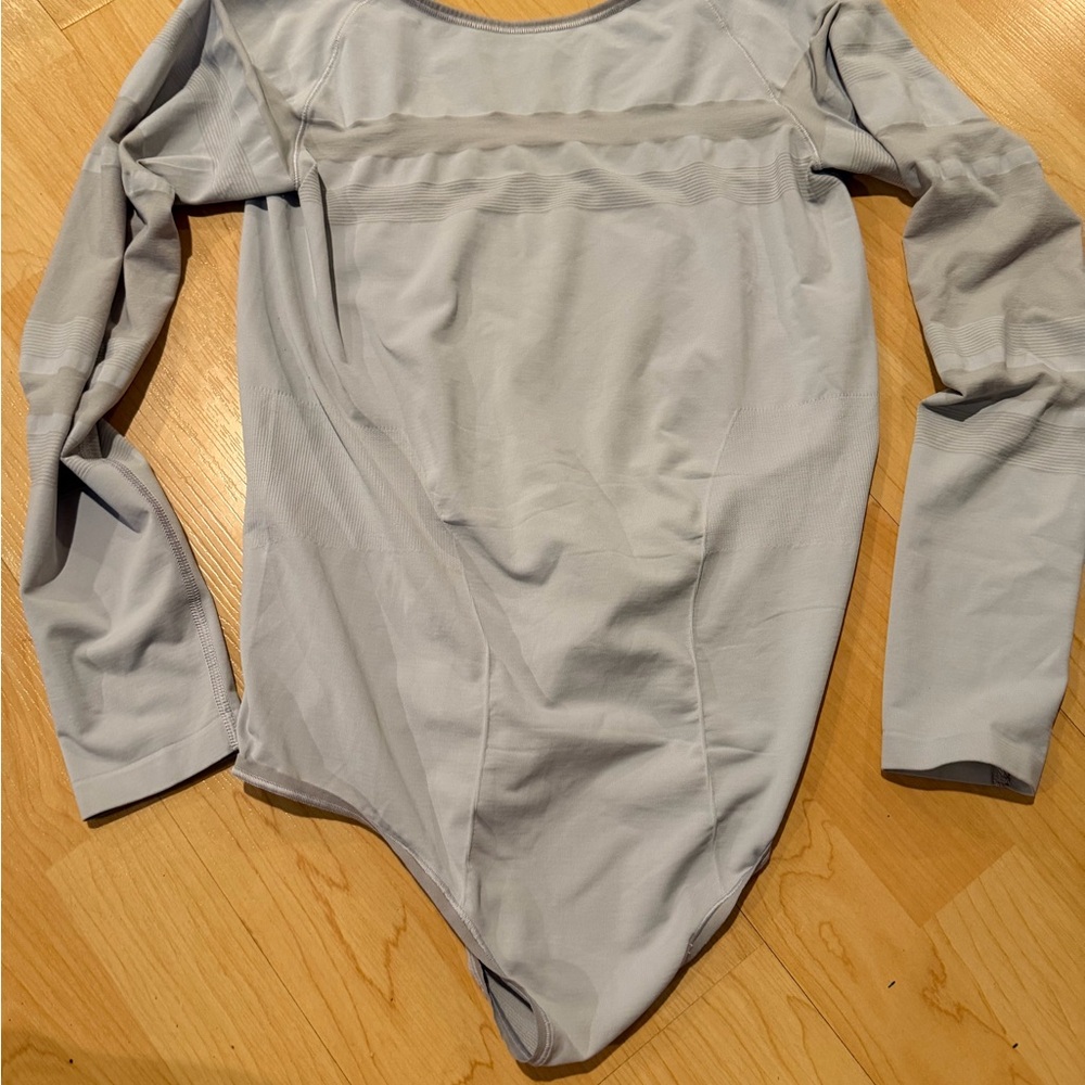 lululemon athletica Light Gray Bodysuit
